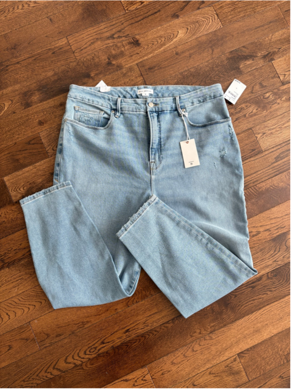Good American Good Waist High Rise Jeans Size 18 Blue